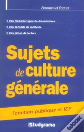 Sujets De Culture Generale Categorie A Et B ; Fonction Publique Et Iep