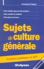 Capa do artigo Sujets De Culture Generale Categorie A Et B ; Fonction Publique Et Iep