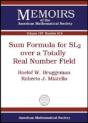 Sum Formula For Sl2 Over A Totally Real Number Field - Preview