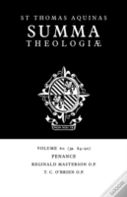 Capa do artigo Summa Theologiae: Volume 60, Penance