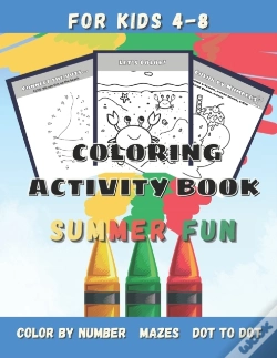 Capa do artigo Summer Fun Coloring Activity Book For Kids Ages 4-8