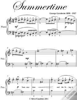 Capa do artigo Summertime Easy Piano Sheet Music