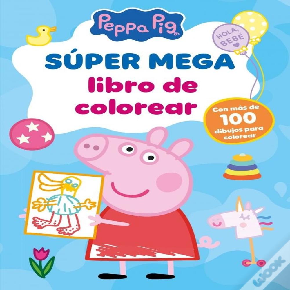 Super Mega Libro De Colorear Peppa Pig Actividades