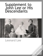 Capa do artigo Supplement To John Lee Or His Descendant