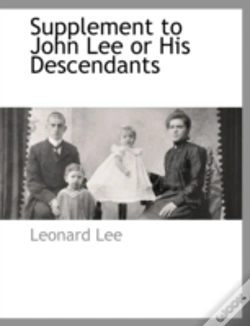 Capa do artigo Supplement To John Lee Or His Descendant