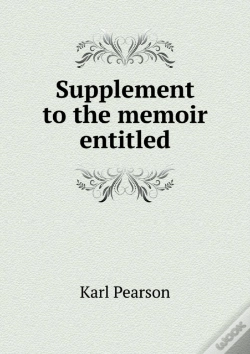 Capa do artigo Supplement To The Memoir Entitled