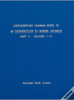 Capa do artigo Supplementary Grammar Notes To An Introduction To Modern Japanese