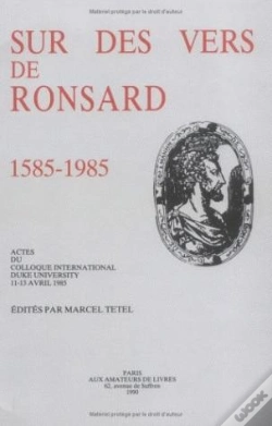 Capa do artigo Sur Des Vers De Ronsard, 1585-1985