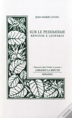 Capa do artigo Sur Le Pessimisme ; Réponse À Leopardi