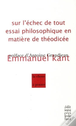 Capa do artigo Sur L'Échec De Tout Essai Philosophique En Matière De Théodicée
