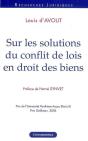 Sur Les Solutions Du Conflit De Lois En Droit Des Biens - Preview