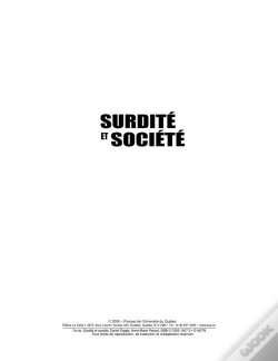 Capa do artigo Surdité Et Société