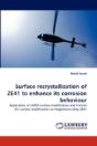 Surface Recrystallization Of Ze41 To Enhance Its Corrosion Behaviour - Preview