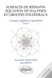 Surfaces De Riemann - Equation De Halphen Et Groupes Polyédraux - Tome 3 Groupes, Algèbre Et Géométrie