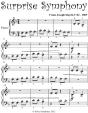 Surprise Symphony Beginner Piano Sheet Music - Preview