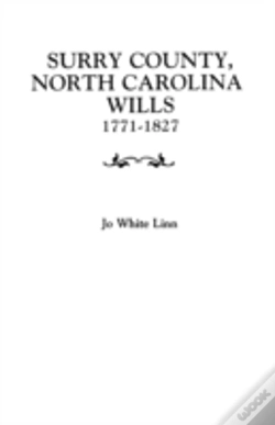 Capa do artigo Surry County, North Carolina, Wills, 1771-1827