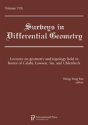 Surveys In Differential Geometry Papers - Preview