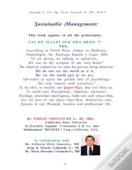 Sustainable Management