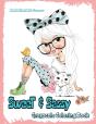 Sweet & Sassy Grayscale Coloring Book - Preview