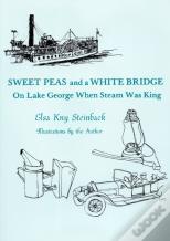 Sweet Peas And A White Bridge