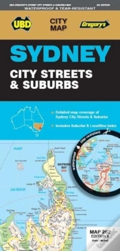 Capa do artigo Sydney City Streets & Suburbs Map 262 9th (Waterproof)