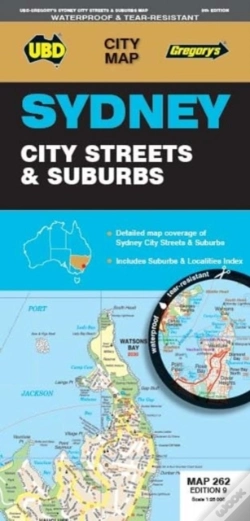Capa do artigo Sydney City Streets & Suburbs Map 262 9th (Waterproof)
