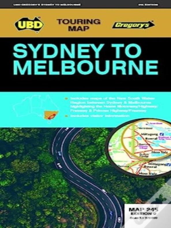 Sydney To Melbourne Map 245 9th Ed