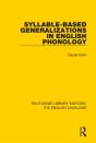 Syllable-Based Generalizations In English Phonology - Preview