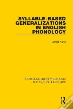 Capa do artigo Syllable-Based Generalizations In English Phonology