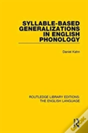 Capa do artigo Syllable-Based Generalizations In English Phonology