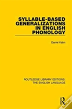 Capa do artigo Syllable-Based Generalizations In English Phonology