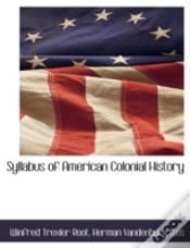Capa do artigo Syllabus Of American Colonial History