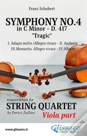 Capa do artigo Symphony No.4 - D.417 For String Quartet (Viola)