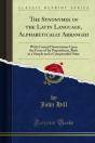 Synonymes Of The Latin Language, Alphabetically Arranged - Preview