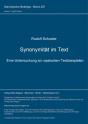 Synonymitaet Im Text - Preview