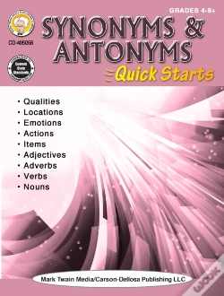 Capa do artigo Synonyms & Antonyms Quick Starts Workbook, Grades 4 - 12
