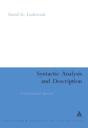 Syntactic Analysis And Description - Preview