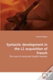 Capa do artigo Syntactic Development In The L2