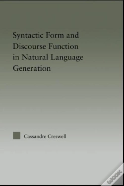 Capa do artigo Syntactic Form And Discourse Function In Natural Language Generation
