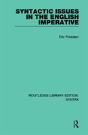 Syntactic Issues In The English Imperative - Preview