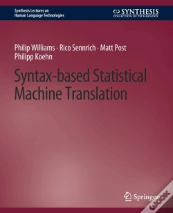 Capa do artigo Syntax-Based Statistical Machine Translation