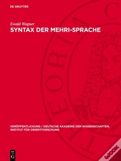 Capa do artigo Syntax Der Mehri-Sprache