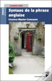 Capa do artigo Syntaxe De La Phrase Anglaise ; Licence-Master-Concours
