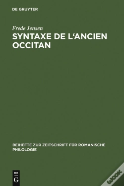 Capa do artigo Syntaxe De L'Ancien Occitan