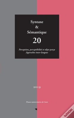 Capa do artigo Syntaxe & Semantique, N  20. Perception, Perceptibilite Et Objet Perc U - Approches Inter-Langues
