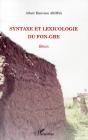 Syntaxe Et Lexicologie Du Fon-Gbe ; Bénin - Preview