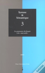 Capa do artigo Syntaxe Et Semantique T.3