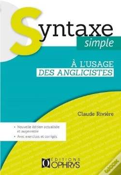 Capa do artigo Syntaxe Simple À L'Usage Des Anglicistes ; Avec Exercices Et Corrigés