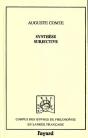 Synthèse Subjective : Ou Système Universel Des Conceptions Propres À L'État Normal De L'Humanité - Preview