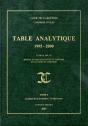 Table Analytique (1995-2000) T.1 ; Accident De La Circulation, Credit Foncier ; Cour De Cassation, Chambres Civiles - Preview